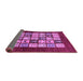 Sideview of Abstract Purple Modern Rug, abs649pur