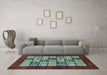 Machine Washable Abstract Light Blue Modern Rug in a Living Room, wshabs649lblu