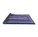 Sideview of Abstract Blue Modern Rug, abs64blu