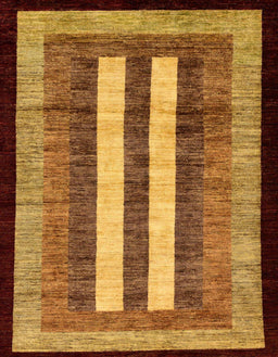 Abstract Red Modern Rug, abs64