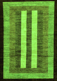 Abstract Green Modern Rug, abs64grn