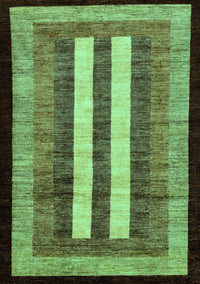 Abstract Turquoise Modern Rug, abs64turq