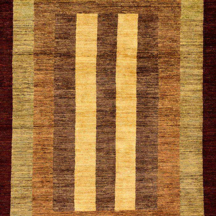 Machine Washable Abstract Tomato Red Rug, wshabs64