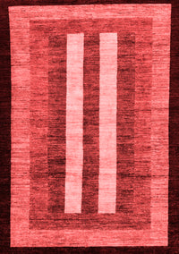 Abstract Red Modern Rug, abs64red