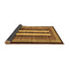 Sideview of Abstract Brown Modern Rug, abs64brn