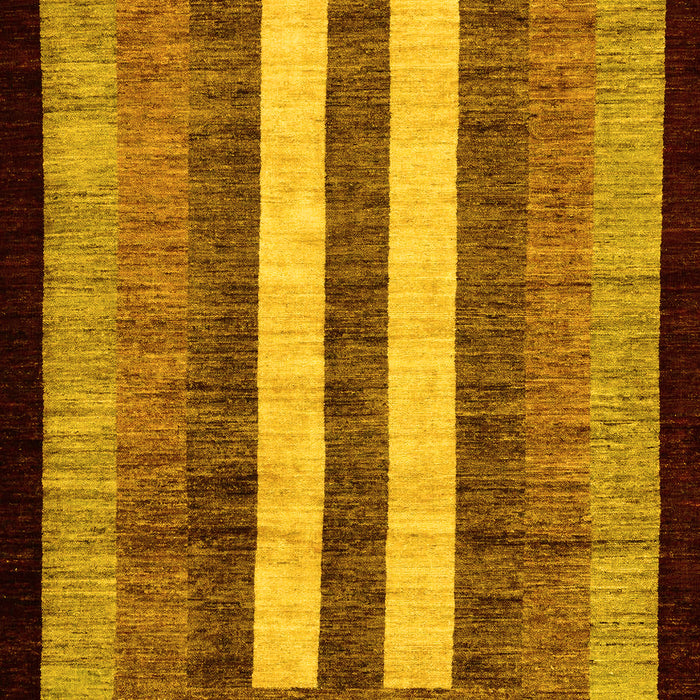 Abstract Yellow Modern Rug, abs64yw