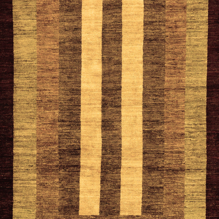 Machine Washable Abstract Brown Modern Rug, wshabs64brn