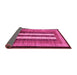 Sideview of Abstract Pink Modern Rug, abs64pnk