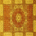 Square Abstract Yellow Modern Rug, abs650yw