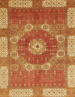 Abstract Orange Modern Rug, abs650