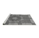 Sideview of Machine Washable Abstract Gray Modern Rug, wshabs650gry