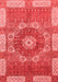 Abstract Red Modern Area Rugs