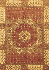 Abstract Brown Modern Rug, abs650brn