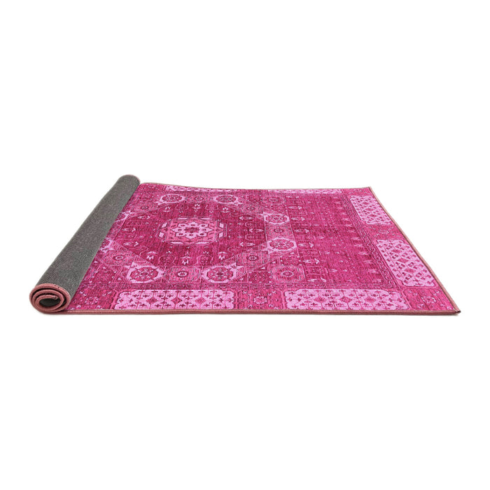 Sideview of Abstract Pink Modern Rug, abs650pnk