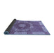 Sideview of Abstract Blue Modern Rug, abs650blu