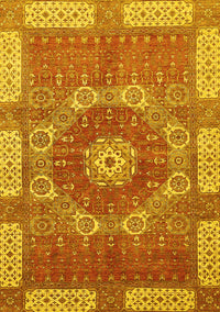 Abstract Yellow Modern Rug, abs650yw