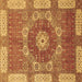 Square Abstract Brown Modern Rug, abs650brn