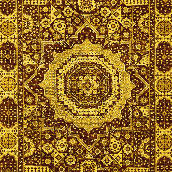 Abstract Yellow Modern Rug, abs651yw