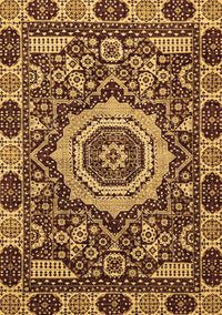 Abstract Brown Modern Rug, abs651brn