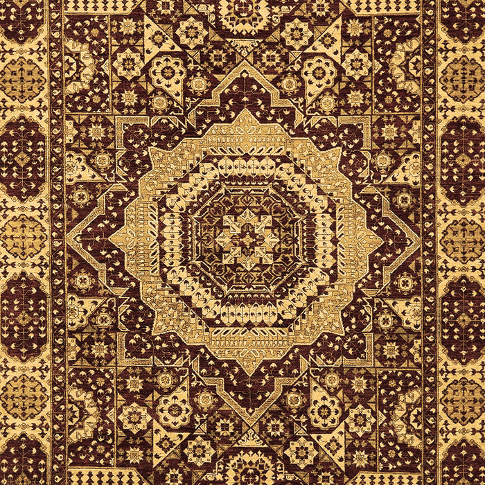 Abstract Brown Modern Rug, abs651brn