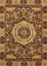 Machine Washable Abstract Brown Modern Rug, wshabs651brn