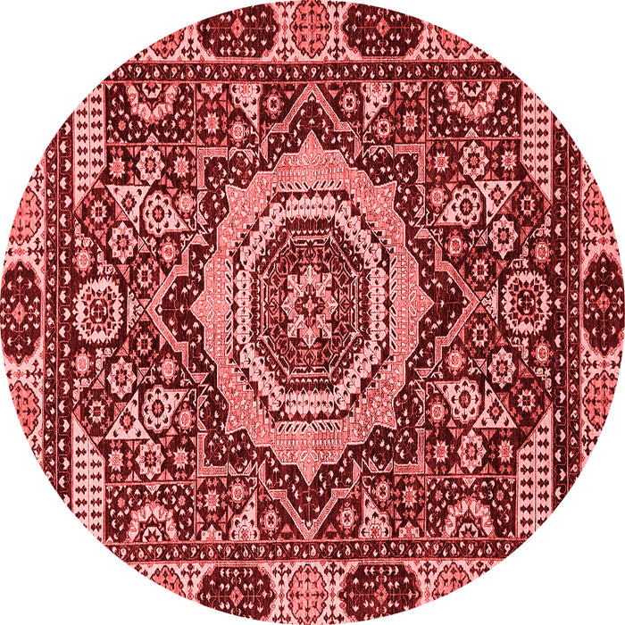 Machine Washable Abstract Red Modern Rug, wshabs651red