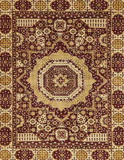 Abstract Orange Modern Rug, abs651