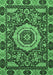 Abstract Emerald Green Modern Rug, abs651emgrn