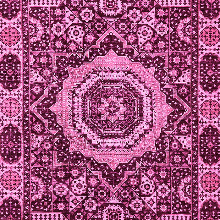 Machine Washable Abstract Pink Modern Rug, wshabs651pnk