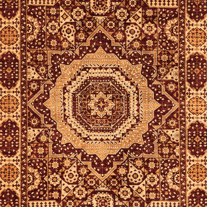 Abstract Orange Modern Rug, abs651org