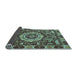 Sideview of Abstract Light Blue Modern Rug, abs651lblu