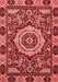 Abstract Red Modern Area Rugs