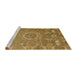 Sideview of Machine Washable Abstract Yellow Rug, wshabs652