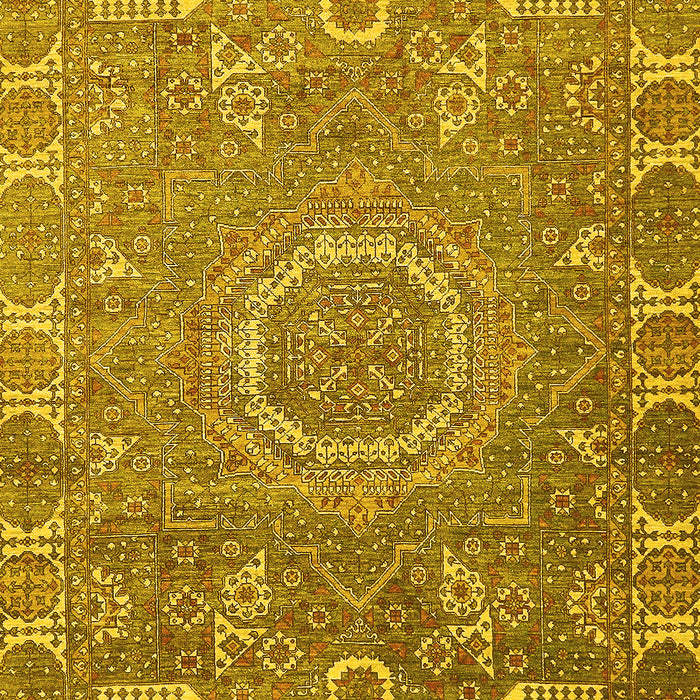 Machine Washable Abstract Yellow Modern Rug, wshabs652yw