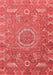 Abstract Red Modern Area Rugs