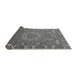 Sideview of Abstract Gray Modern Rug, abs652gry