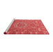 Modern Red Washable Rugs