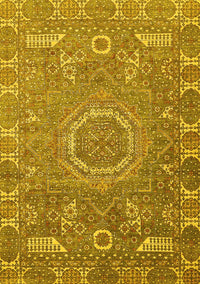 Abstract Yellow Modern Rug, abs652yw