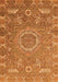 Machine Washable Abstract Orange Modern Area Rugs, wshabs652org