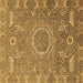 Square Abstract Brown Modern Rug, abs652brn