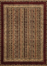 Abstract Brown Modern Rug, abs653brn