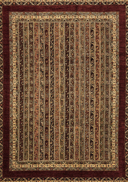 Abstract Brown Modern Rug, abs653brn