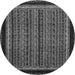 Round Machine Washable Abstract Gray Modern Rug, wshabs653gry