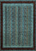 Machine Washable Abstract Light Blue Modern Rug, wshabs653lblu