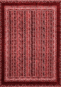 Abstract Red Modern Rug, abs653red