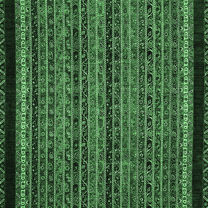 Machine Washable Abstract Emerald Green Modern Area Rugs, wshabs653emgrn