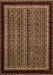 Machine Washable Abstract Brown Modern Rug, wshabs653brn