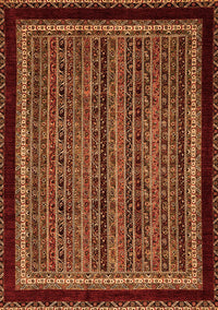 Abstract Orange Modern Rug, abs653org