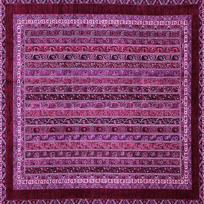 Square Abstract Pink Modern Rug, abs653pnk