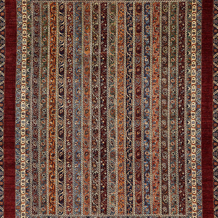 Abstract Dark Almond Brown Modern Rug, abs653